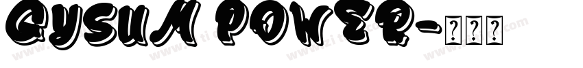 GYSUM POWER字体转换